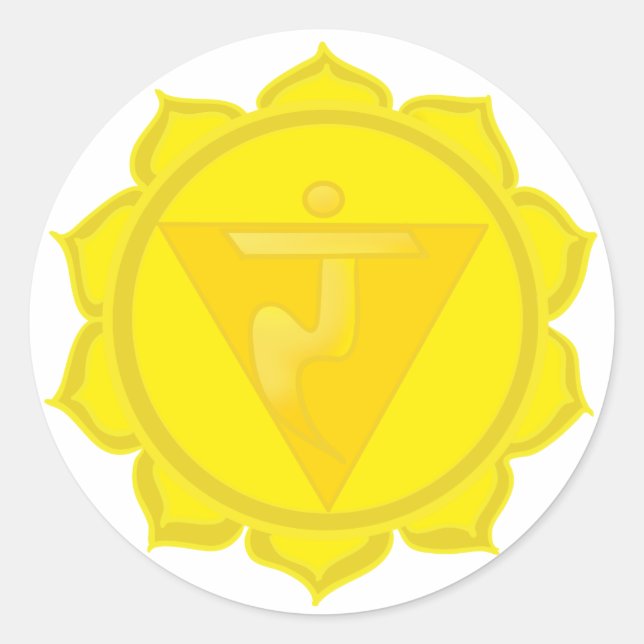 Adesivo Redondo 3rd Chakra Sticker (Frente)
