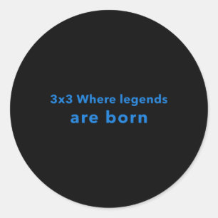 Adesivo Redondo 3x3 Onde as legendas são Nasceres