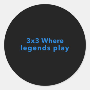 Adesivo Redondo 3x3 onde as legendas tocam