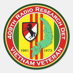 Adesivo Redondo 409th RRD - ASA Vietnam
