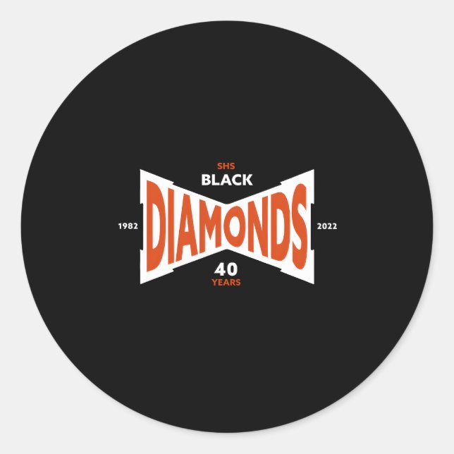 Adesivo Redondo 40 Anos De Classe De Reunião De 1982 (Frente)