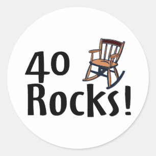 Adesivo Redondo 40 rochas