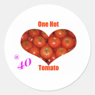 Adesivo Redondo 40 Um Tomate Quente