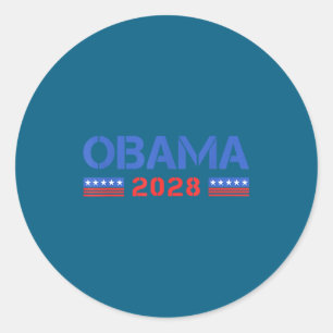 Adesivo Redondo 44-48 Michelle Barack Obama Para Presidente '2