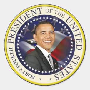Adesivo Redondo 44o Presidente dos Estados Unidos
