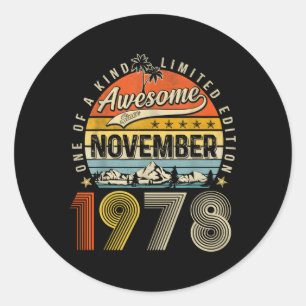 Adesivo Redondo 45º Espetacular Desde Novembro De 1978 45