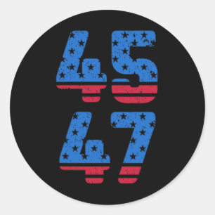 Adesivo Redondo 45 47 Trump 2024 Jesus é meu salvador Trump é meu 