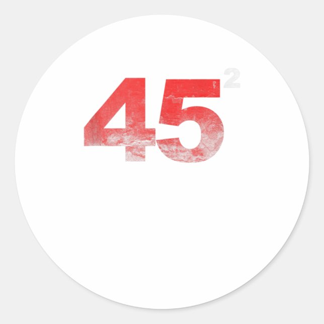 Adesivo Redondo 45 Trump Reeleger vinta angustiada (Frente)