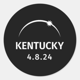 Adesivo Redondo 4.8.24 Solar Eclipse Kentucky