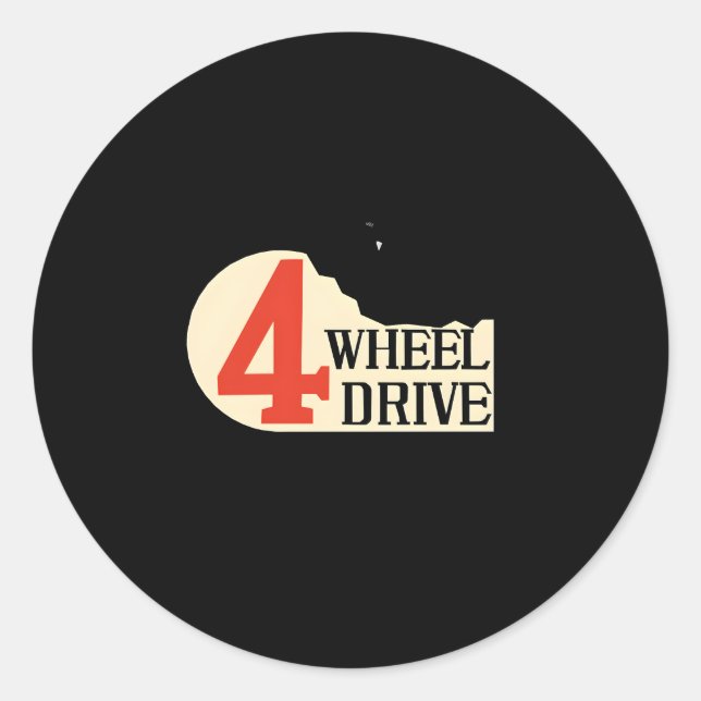 Adesivo Redondo 4 Cruzador Terrestre De Rodas (Frente)