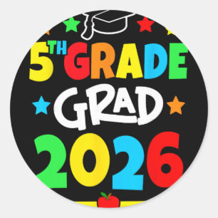 Adesivo Redondo 5ª Série 2026 Quinta Série Graduado Escola Primári
