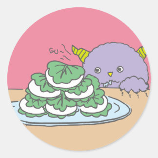 ADESIVO REDONDO 5月モンスターシール。