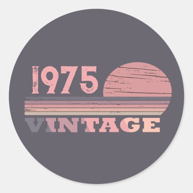 Adesivo Redondo 50ª festa de aniversário personalizada (Frente)