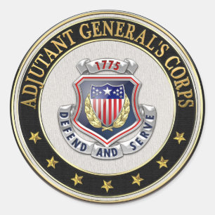 Adesivo Redondo [500] AG Corps - Insígnia Regimental [3D]