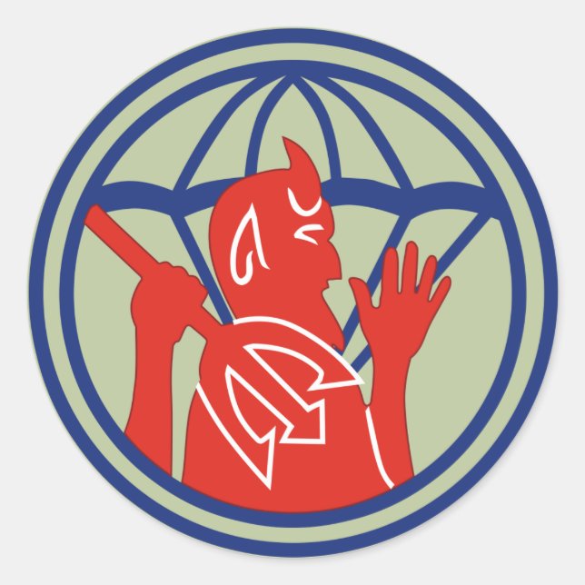 Adesivo Redondo 504.o PIR REG (WWII) (Frente)