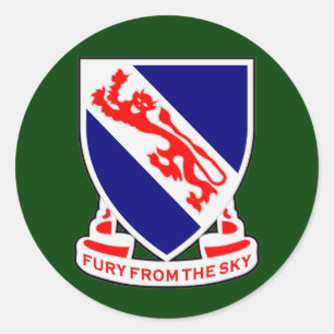 Adesivo Redondo 508th Regimento de infantaria DUI (transportado