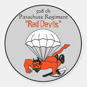 Adesivo Redondo 508th "regimento de Paracute dos diabos
