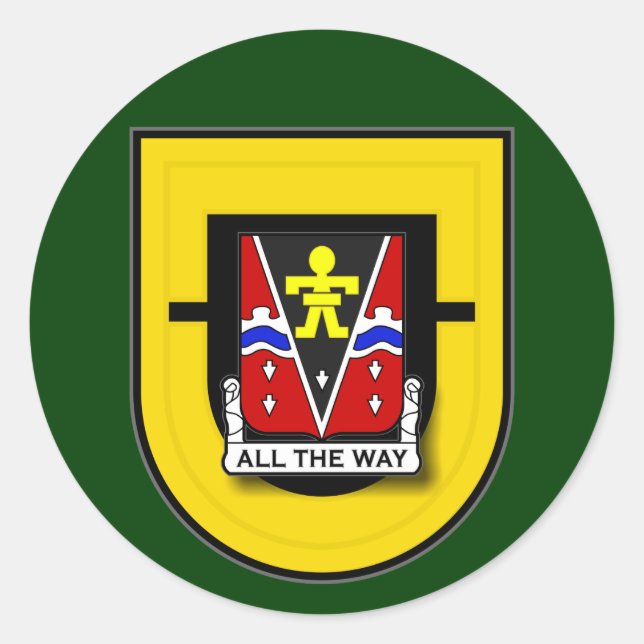 Adesivo Redondo 509º Regimento de Infantaria - 1rua Batalhão Flash (Frente)