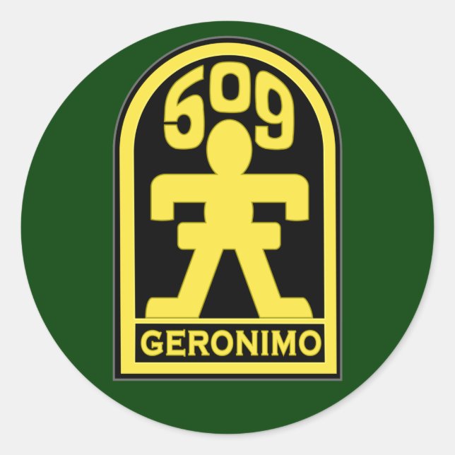 Adesivo Redondo 509º Regimento de Infantaria (Airborne) SSI (Frente)