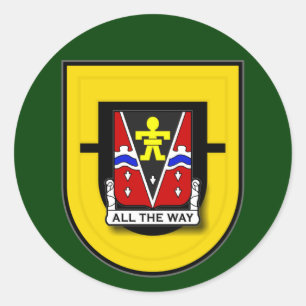 Adesivo Redondo 509th Regimento de infantaria - ø flash do