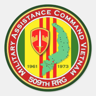 Adesivo Redondo 509th RRG 3 - ASA Vietnam