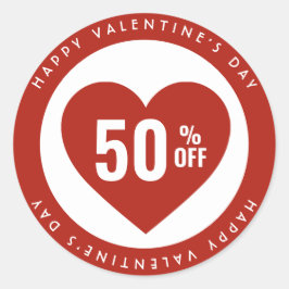 Adesivo Redondo 50%% de desconto de venda