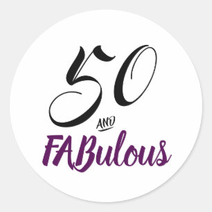 Adesivo Redondo 50 e fabuloso