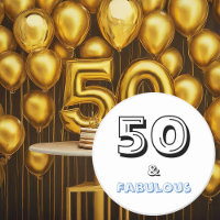 50 e Fabuloso aniversário de tipografia