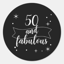 50 e Fabuloso Aniversário Preto Branco