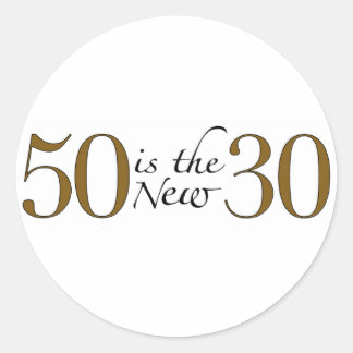 Adesivo Redondo 50 É O Novo 30