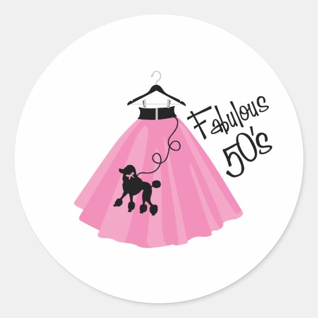 Adesivo Redondo 50 fabuloso (Frente)