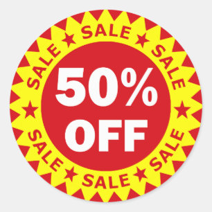 ADESIVO REDONDO 50% OFF