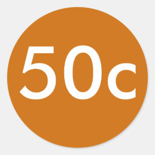 Adesivo Redondo 50c