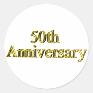 Adesivo Redondo 50thanniversary17t