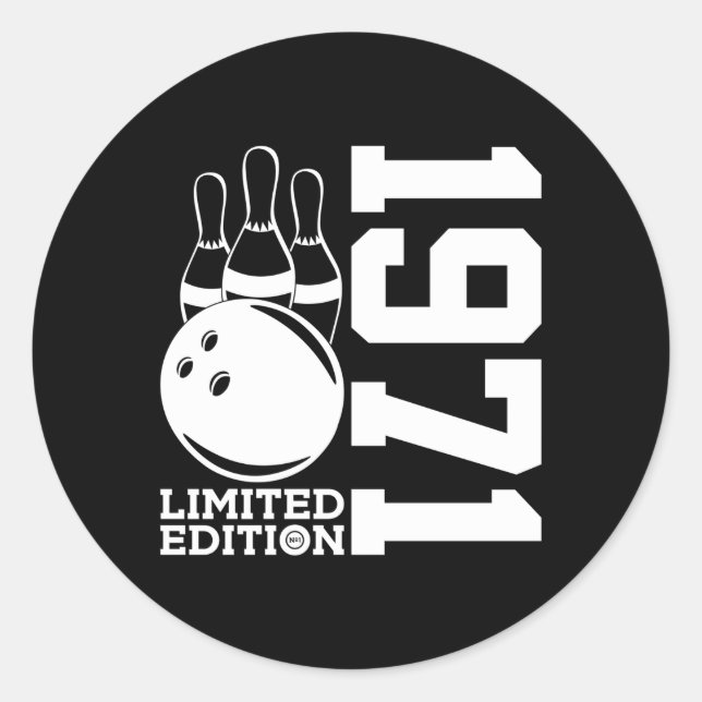 Adesivo Redondo 52ª Boliche 1971 (Frente)