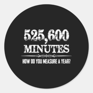 Adesivo Redondo 525600 Minutos Ator Ager Palco Teatro Musical