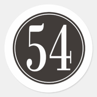 Adesivo Redondo #54 Círculo Preto
