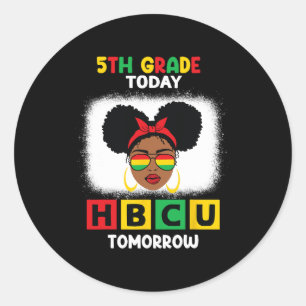 Adesivo Redondo 5 Hoje Hbcu Amanhã Historicamente Negro C