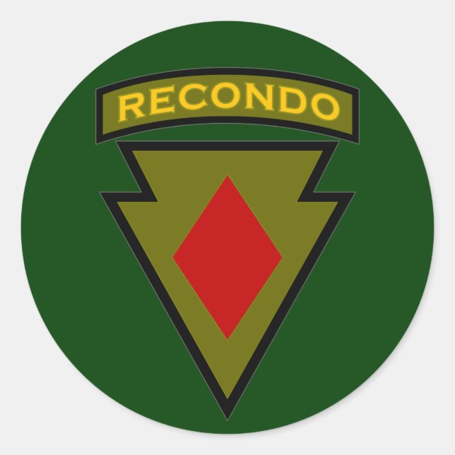 Adesivo Redondo 5 Infantry Div Recondo pocket patch 1 (Frente)