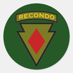 Adesivo Redondo 5 Infantry Div Recondo pocket patch 1