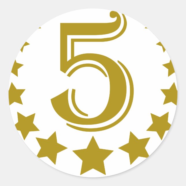 Adesivo Redondo 5 stars-Birthday.png (Frente)