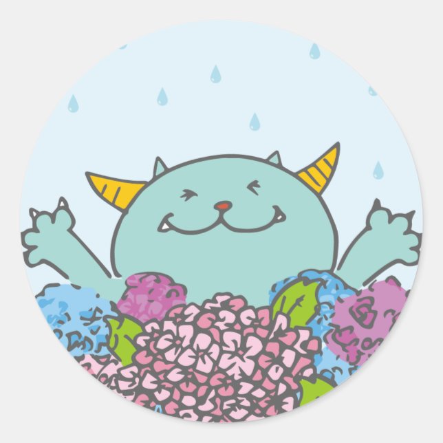 ADESIVO REDONDO 6月モンスターシール (Frente)