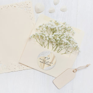 Adesivo Redondo 60º aniversário do casamento de Diamond Obrigado