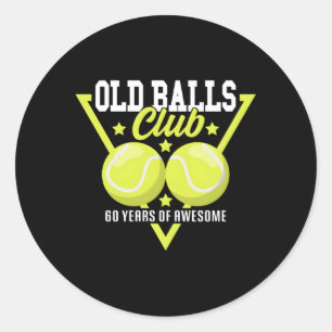 Adesivo Redondo 60º I Old Balls Club I Tênis
