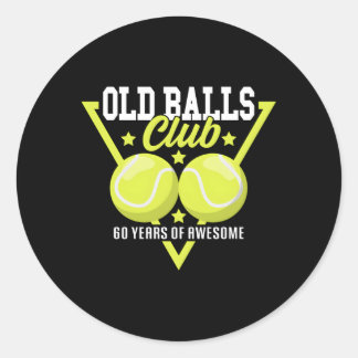 Adesivo Redondo 60º I Old Balls Club I Tênis