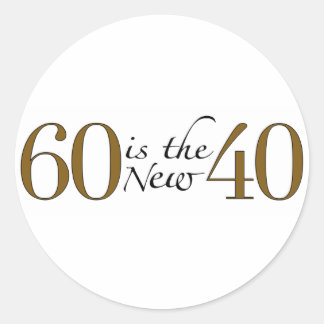 Adesivo Redondo 60 É O Novo 40