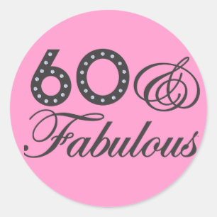 Adesivo Redondo 60 & fabuloso!
