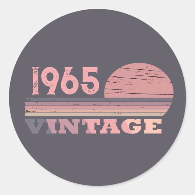 Adesivo Redondo 60 festa de aniversário personalizada (Frente)