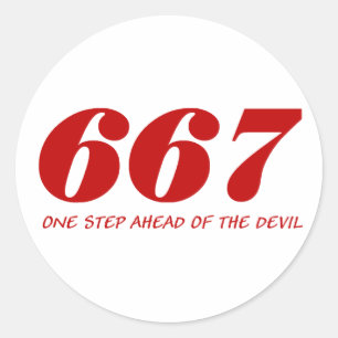 Adesivo Redondo 667 - One Step Ahead Of The Devil - Conversas
