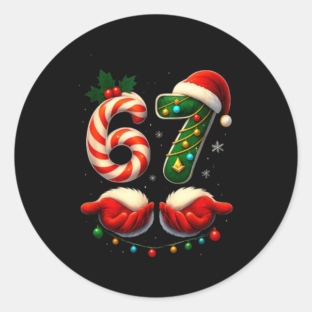 Adesivo Redondo 67 Christmas Couple Pajamas Matching Holidays Six  (Frente)